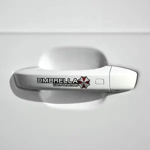 ETIE lage MOQ pvc vinyl clear decals voor auto deurklink stickers waterdicht uv-bestendig custom print sticker