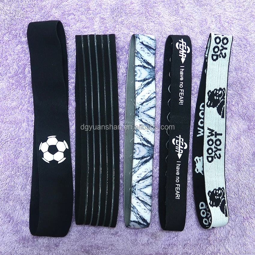 12Pcs Elastic Sports Headbands For Women & Men - Non-Slip Sweatbands For Exercise, Running, And Workouts:Hair Products