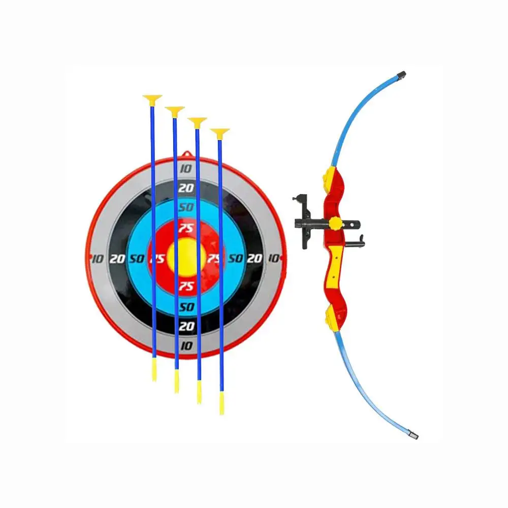 Spor oyuncak okçuluk yay ve ok seti çocuklar için vantuz ile oklar ve hedef