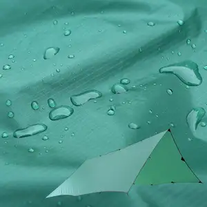 Nylon ad alta densità doppi lati rivestito di silicone silnylon ripstop tessuto tenda tenda paracadute amaca in tessuto