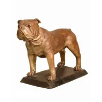 גדול חיצוני בעלי החיים גן מודרני גדול Vivid ברונזה בולדוג פסל למכירה