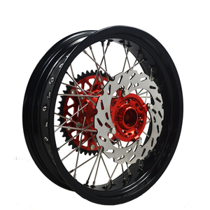 Juegos de ruedas anodizadoras de aleación para motocicleta usada <span class=keywords><strong>EXC</strong></span>/SXF/SMR <span class=keywords><strong>Supermotard</strong></span> 17 "36 radios para <span class=keywords><strong>KTM</strong></span> - Product Image 6