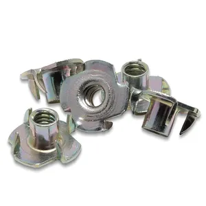 Thép Không Gỉ 4 Pronged Tee Nut T Nut Cho Tủ Gỗ