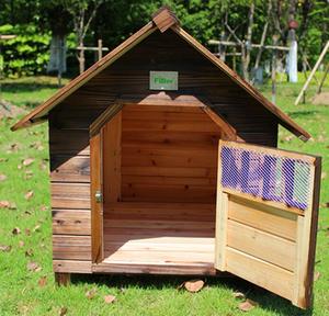 Antigua casa de madera para perros al aire libre - Product Image 4