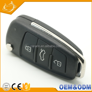 Auto Clé Cas Logo personnalisé Pliant Flip <span class=keywords><strong>3</strong></span> Boutons À Distance voiture Shell Key Case Pour Audi A3 A4 A6 A6L A8 - Product Image 3