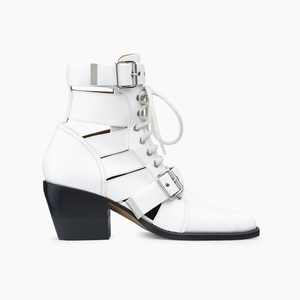 Botas de Verano para Mujer con Cordones, Tendencia de Moda <span class=keywords><strong>2018</strong></span>, Botas Gladiador de Piel con Estampado de Serpiente, Tacones Cubanos, Botines - Product Image 3