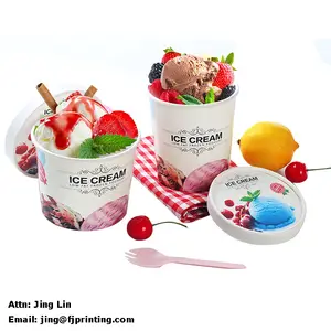 Custom printing icecream paper cup paper bowl