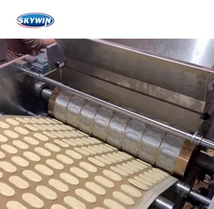Obral 380V/50HZ Pabrik Skywin Pembuat Biskuit Lembut Mesin Cookie Cetakan Putar