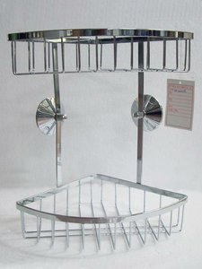 Estante de succión de metal para accesorios de baño para uso en hoteles y apartamentos - Product Image 6