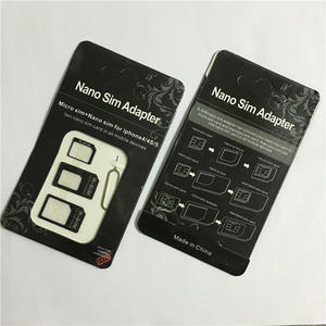 4in1 3 in 1 3in1 Sim kart adaptörü kitleri sim kart tepsi tutucu adaptörü iphone samsung huawei xiaomi google - Product Image 6