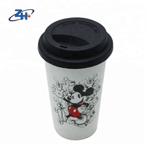 Venta caliente <span class=keywords><strong>Mickey</strong></span> <span class=keywords><strong>Mouse</strong></span> deign calcomanía deportes taza <span class=keywords><strong>de</strong></span> viaje con tapa <span class=keywords><strong>de</strong></span> silicona Venta caliente - Product Image 2