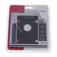 Casing HDD Super Tipis 12.7mm dari Produsen China, Caddy HDD Sata ke Sata untuk Hard Disk 2.5 Inch, Enclosure HDD Kedua