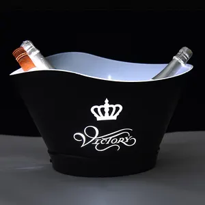 Wave-like shape beer wine big size large ice bucket for champagne beer