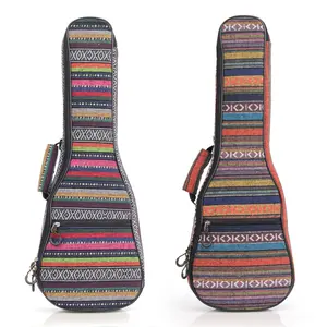 Böhmen stil ukulele tasche sopran konzert tenor rucksack hawaii ukulele gig taschen ethnische stil ukulele fall