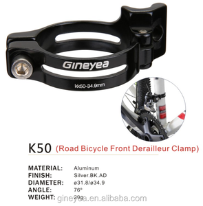aluminio abrazadera conversión 31.8mm 34.9mm <span class=keywords><strong>Bicicleta</strong></span> frente derailler - Product Image 1