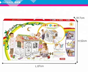 Giocattolo Educativo Divertente per Dipingere Graffiti, Casa Colorata 3D in EVA Fai-da-Te per Bambini - Product Image 6