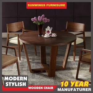 Rotación de mesa redonda de comedor mesa de comedor de <span class=keywords><strong>madera</strong></span> de acacia para la venta - Product Image 1