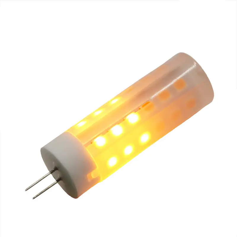 Ampoule de flamme vacillante 12 v, led à basse tension, effet de feu, g4