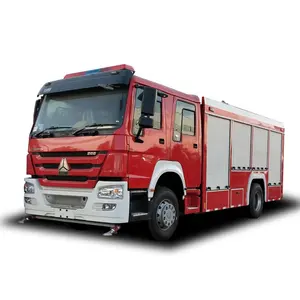 Euro 3 SINOTRUK 4*2 Feuerwehr-und Rettungs fahrzeuge, 8000L Howo-Schaum-und Wasser feuerwehr wagen zu verkaufen