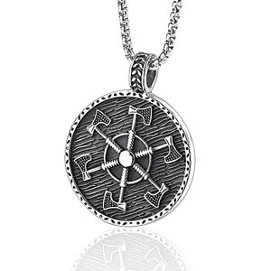 ताबीज स्टेनलेस स्टील वाइकिंग गहने Perun कुल्हाड़ियों लटकन हार पुरुषों के लिए - Product Image 1