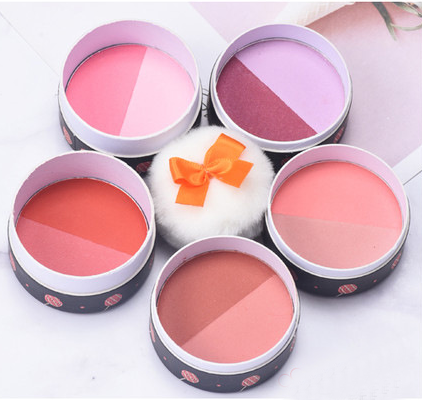 Оптовая продажа, водостойкие стойкие Румяна для макияжа, палитра румян с высоким пигментом, частная торговая марка