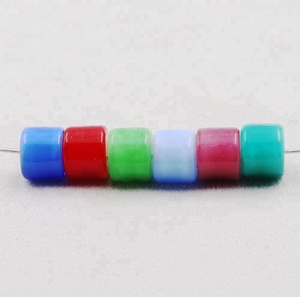 Handmade 8*10mm cũ nepalese hình Trụ Thủy Tinh Thùng Spacer màu pha lê lampwork HạT Giá Rẻ Bán buôn từ Trung Quốc - Product Image 4