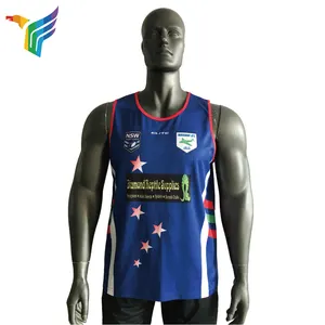 Rompi pakaian olahraga 100% poliester basket, singlet tim sublimasi jersey basket untuk pria