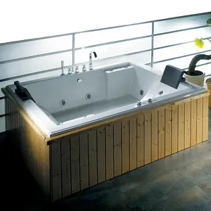 बिक्री के लिए आयत एक्रिलिक बाथरूम गहरी भँवर अद्वितीय bathtubs