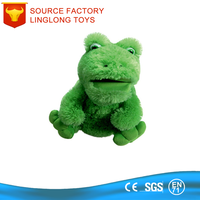 Jouets pour enfants personnalisés accessoires de performance grenouille peluche marionnettes grenouille peluche douce ventriloque marionnettes