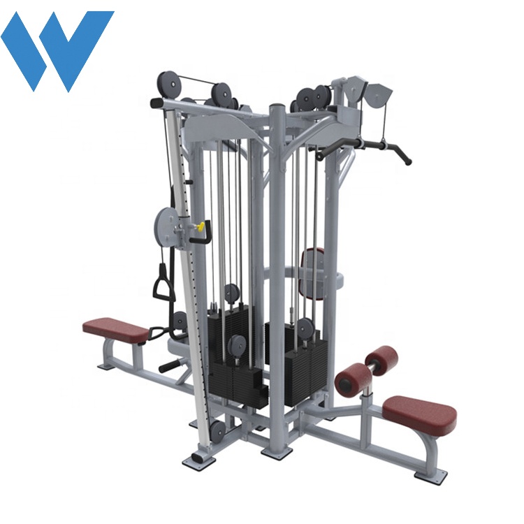 Лучший поставщик, коммерческий тренажерный зал, многофункциональный кабель Jungle, многофункциональная тренировочная машина, 4 станции, оборудование для фитнеса