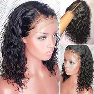 Perruque en <span class=keywords><strong>cheveux</strong></span> brésiliens à dentelle frontale ondulée, perruque à dentelle transparente Jerry Curly, soldes Aliexpress - Product Image 4