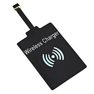 Factory Directly Selling Fast Charging Qi Wireless Charger Receiver Charging Adapter Receptor for Android Micro usb phone