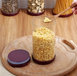 Multi-size Airtight Food Storage <strong>Containers</strong> Lock Lids Easy Snap <strong>Vacuum</strong> <strong>Sealing</strong> Silicone Storage Boxes &amp; Bins Glass Round - Product Image 3