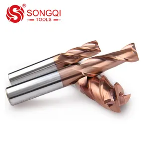 2/3/4 Sáo Rắn Cacbua End Mill Với 45/50/65/68HRC