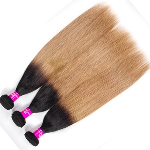 Jockcelie — Extensions de cheveux, tissage vierge de bonne qualité, couleur ombré 1B/27, vente en gros - Product Image 4
