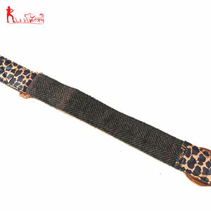 Collar de perro de cuero con patrón personalizado, suave y duradero con hebilla de metal dorado rosa - Product Image 5