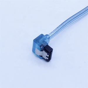 50ซม. สีฟ้าใสมุมขวา6Gbps <span class=keywords><strong>SATA</strong></span> 3.0สายข้อมูลฮาร์ดดิสก์ - Product Image 3