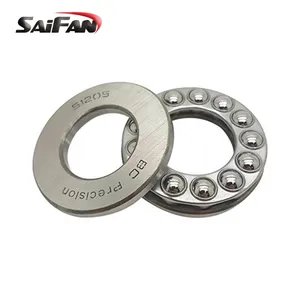 SAIFAN Bantalan Bola Dorong 51119, Bantalan Pompa Air Vertikal 51119 Ukuran 95x125x23mm