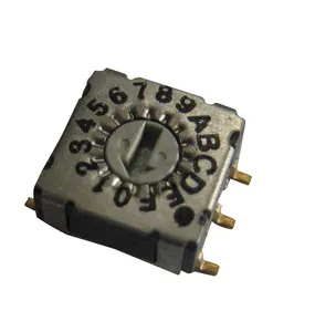 CK rotary smd dip switch code switch 10 16 position selector switch