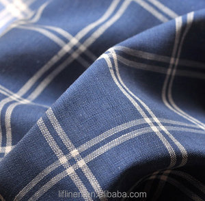 Tissu en lin italien teint en fil, matière pour vêtements, en vrac - Product Image 2