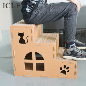 Árvore Arranhadora para Gatos DIY Brand-Cat Applications Stairs Layers Corrugated Room Box Houses-ic-0072 - Product Image 2