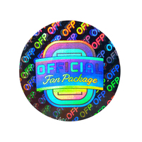 Etiqueta Adhesiva de Seguridad Personalizada con Logotipo, Holograma 3D de PET de Alta Resistencia, Anti-Falsificación, para Cosméticos en Caja