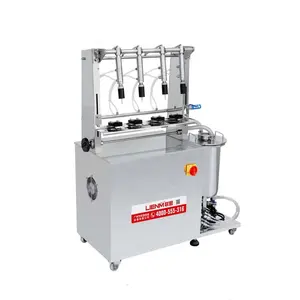 Explosion Proof 4 Heads Semi Automatic Filling Machine Perfume Vacuum Liquid Filler Equipment for Glass Bottles