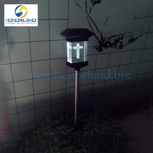 Ip44 Ni-MH/Ni-Cd 600 mAh batería Led <span class=keywords><strong>Cruz</strong></span> luz cementerio Solar luces Led luz de carretera - Product Image 1