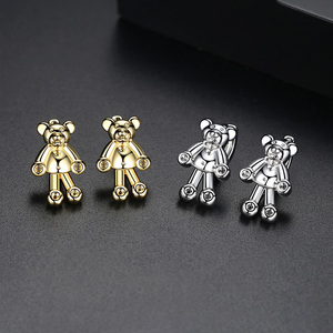 LUOTEEMI Monili di Modo Simpatico Orso <span class=keywords><strong>Orecchini</strong></span> Della Lega di Disegno Unico Regalo <span class=keywords><strong>Per</strong></span> La Ragazza Bella <span class=keywords><strong>Bambini</strong></span> Orecchino All'ingrosso Della Fabbrica - Product Image 4