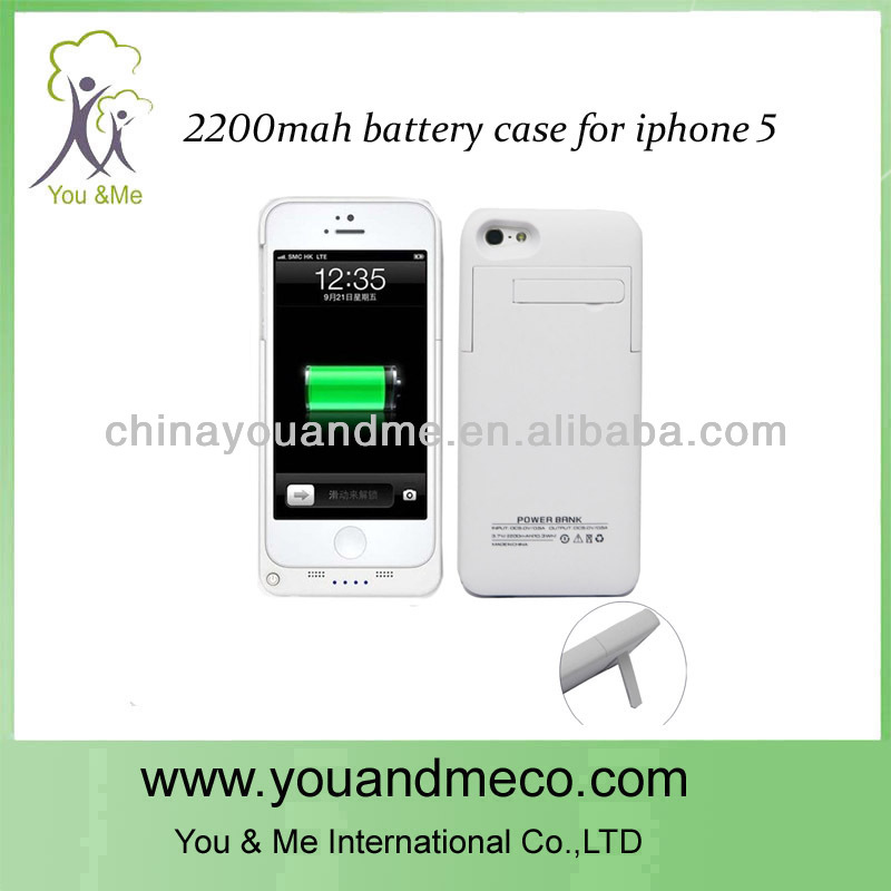 красочные 2200 мач аккумулятор 3.7 внешний корпус батареи для iphone 5