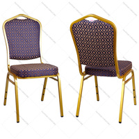 Chaise de banquet en acier pour hôtel, mariage, formation, exposition, fabriquée en Chine