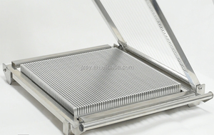 Prix de gros, acier inoxydable 304, 40*40cm, coupe-<span class=keywords><strong>chocolat</strong></span> manuel à double bras/machine à découper en dés pour gâteau au fromage - Product Image 3
