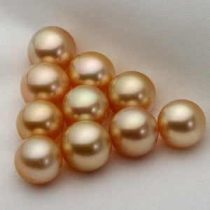 Perles rondes dorées de la mer du sud-<span class=keywords><strong>marine</strong></span>, grande taille 12-13mm, livraison gratuite - Product Image 5