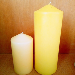 Eywamage Candele A Pilastro Senza Fiamma In Vetro Con Telecomando, Candele A LED, 3 Pezzi